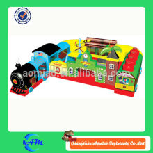 popular train inflatable obstacle course for kids inflatable train